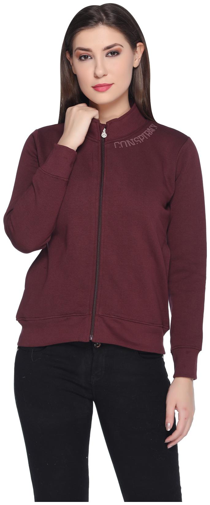 

RF Raves Women Fleece Sweatshirt - Burgundy