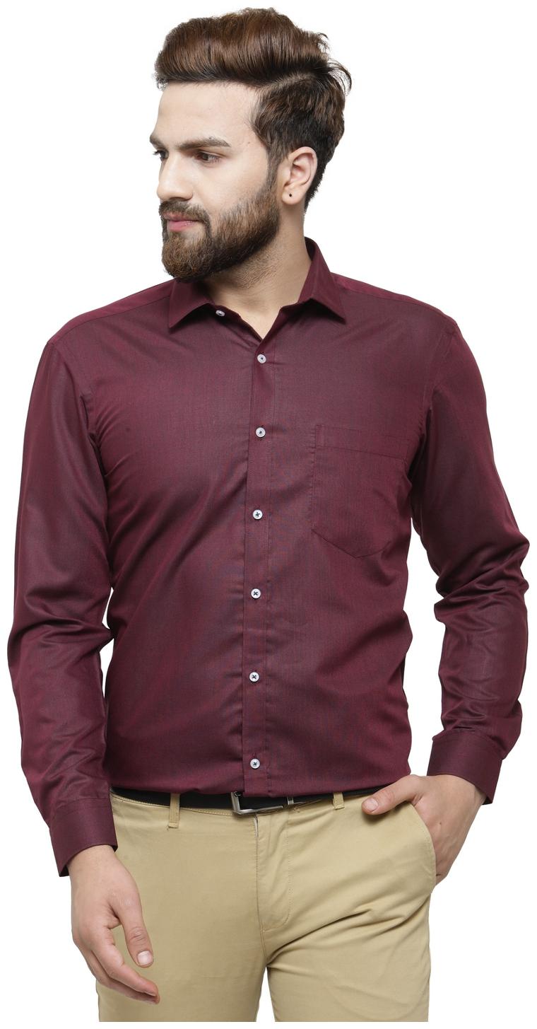 

RG Designers Men Slim fit Formal Shirt - Brown