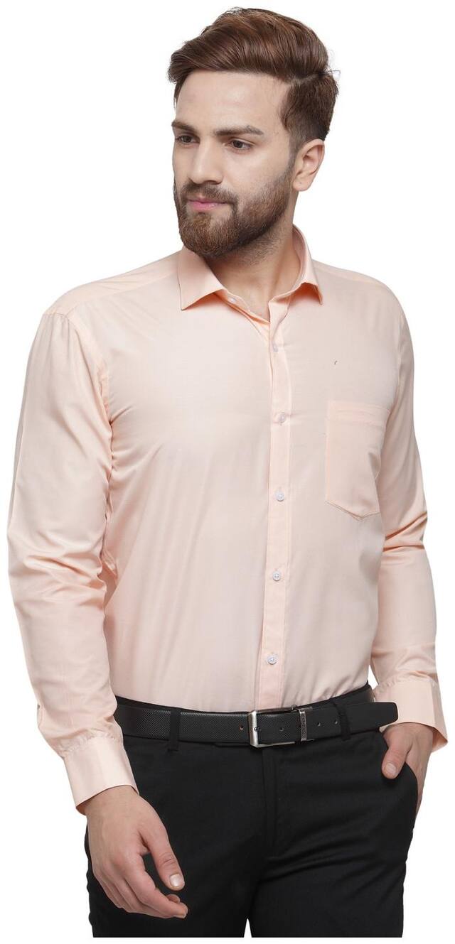 RG Designers Men Slim fit Formal Shirt - Pink