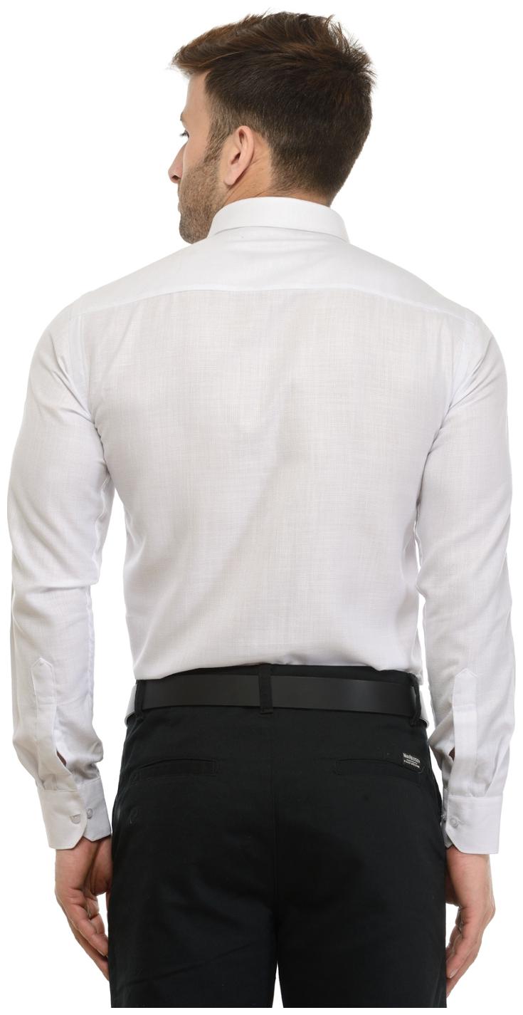 

RG Designers Men Slim fit Formal Shirt - White