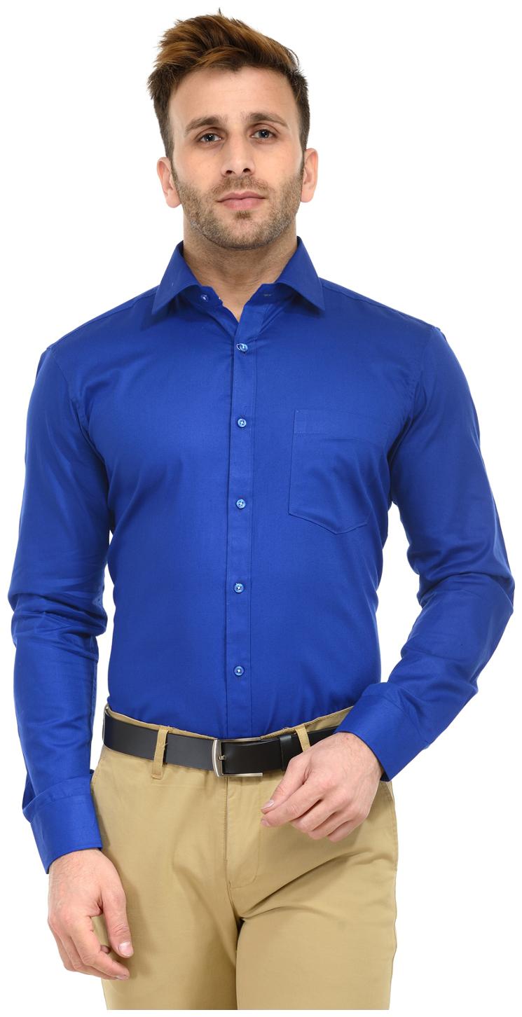 

RG Designers Men Slim fit Formal Shirt - Blue