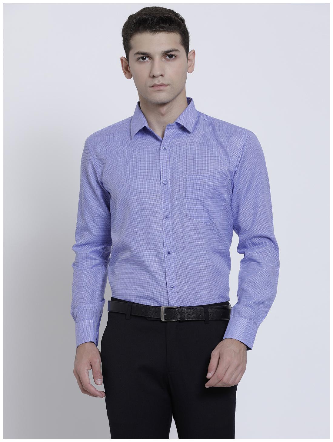 

RG Designers Men Slim fit Formal Shirt - Blue