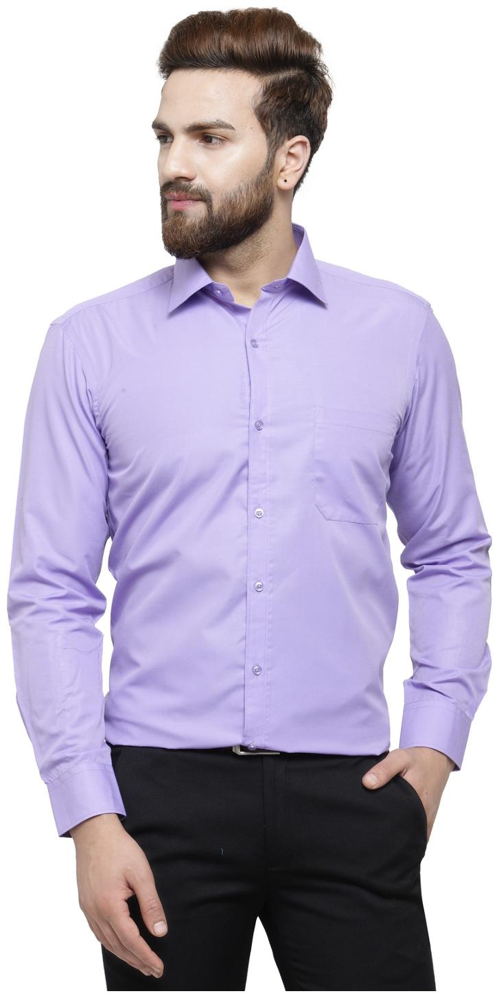 

RG Designers Men Slim fit Formal Shirt - Purple