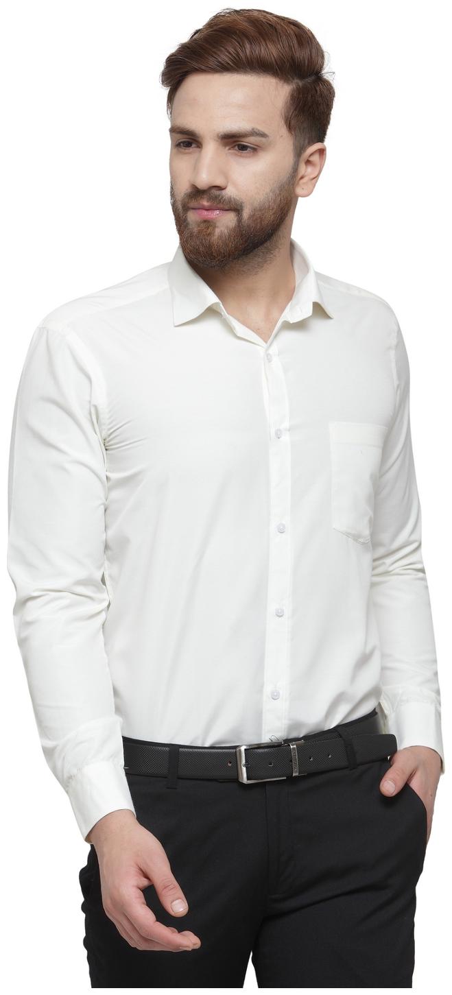 

RG Designers Men Slim fit Formal Shirt - White