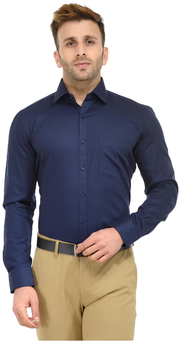 

RG Designers Men Slim fit Formal Shirt - Blue