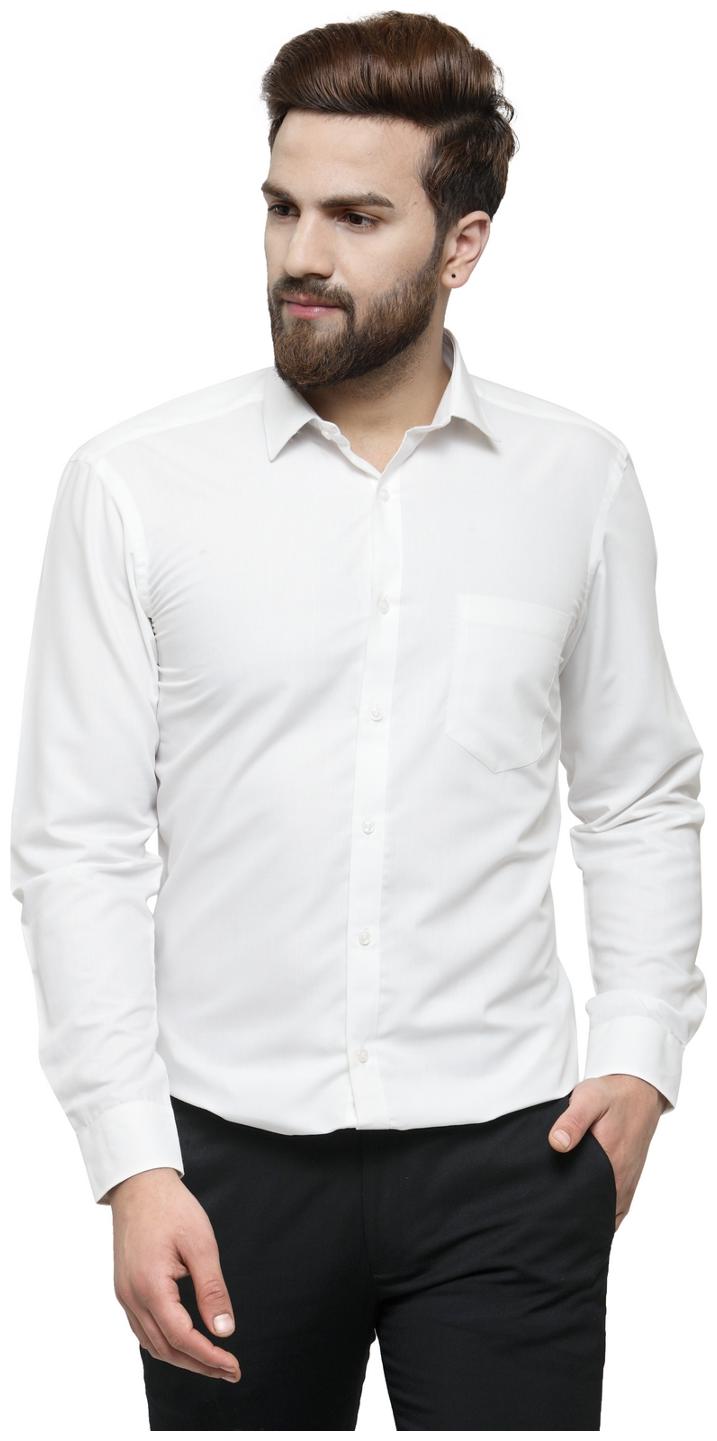 

RG Designers Men Slim fit Formal Shirt - White