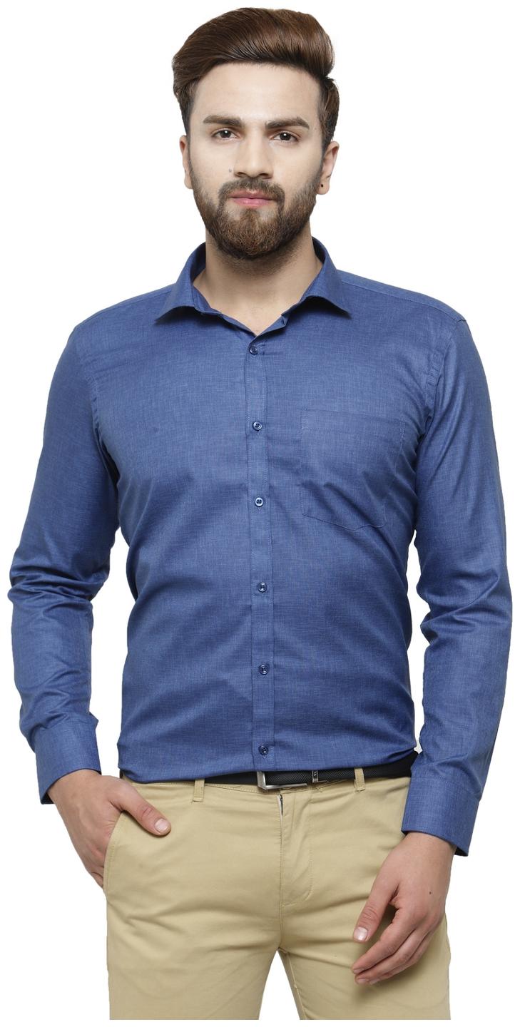 

RG Designers Men Slim fit Formal Shirt - Blue