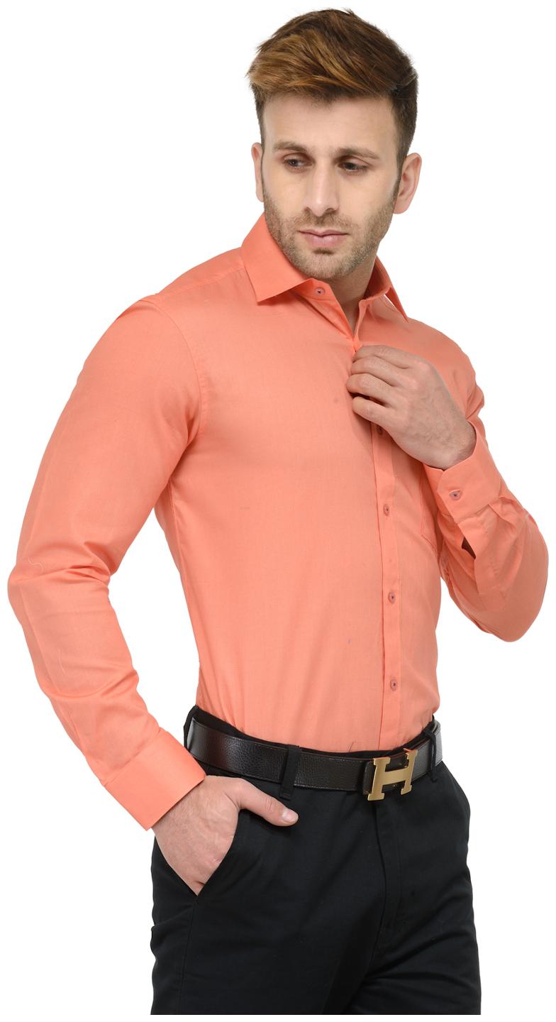 

RG Designers Men Slim fit Formal Shirt - Pink