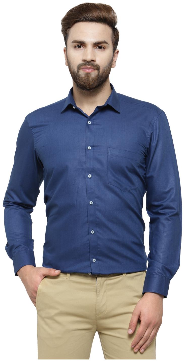

RG Designers Men Slim fit Formal Shirt - Blue