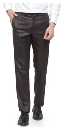 

RG Designers Men Solid Slim Fit Formal Trouser - Black