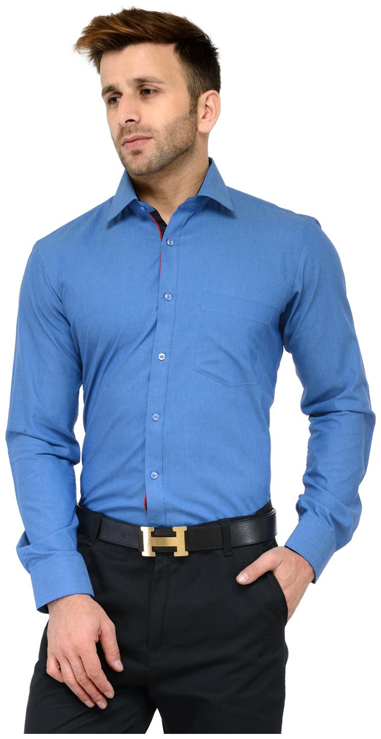 

RG Designers Men Slim fit Formal Shirt - Blue