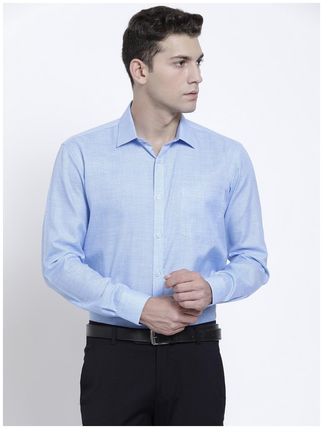 

RG Designers Men Slim fit Formal Shirt - Blue