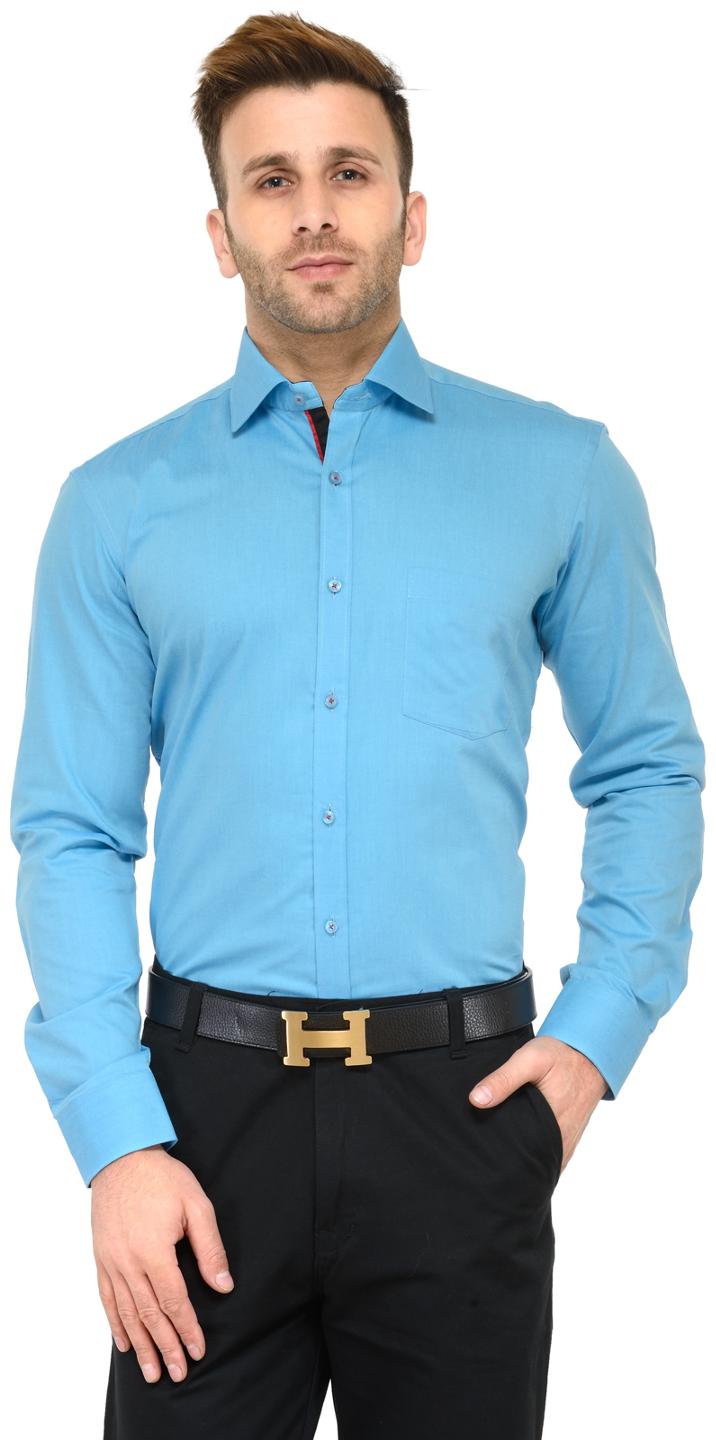 

RG Designers Men Slim fit Formal Shirt - Blue