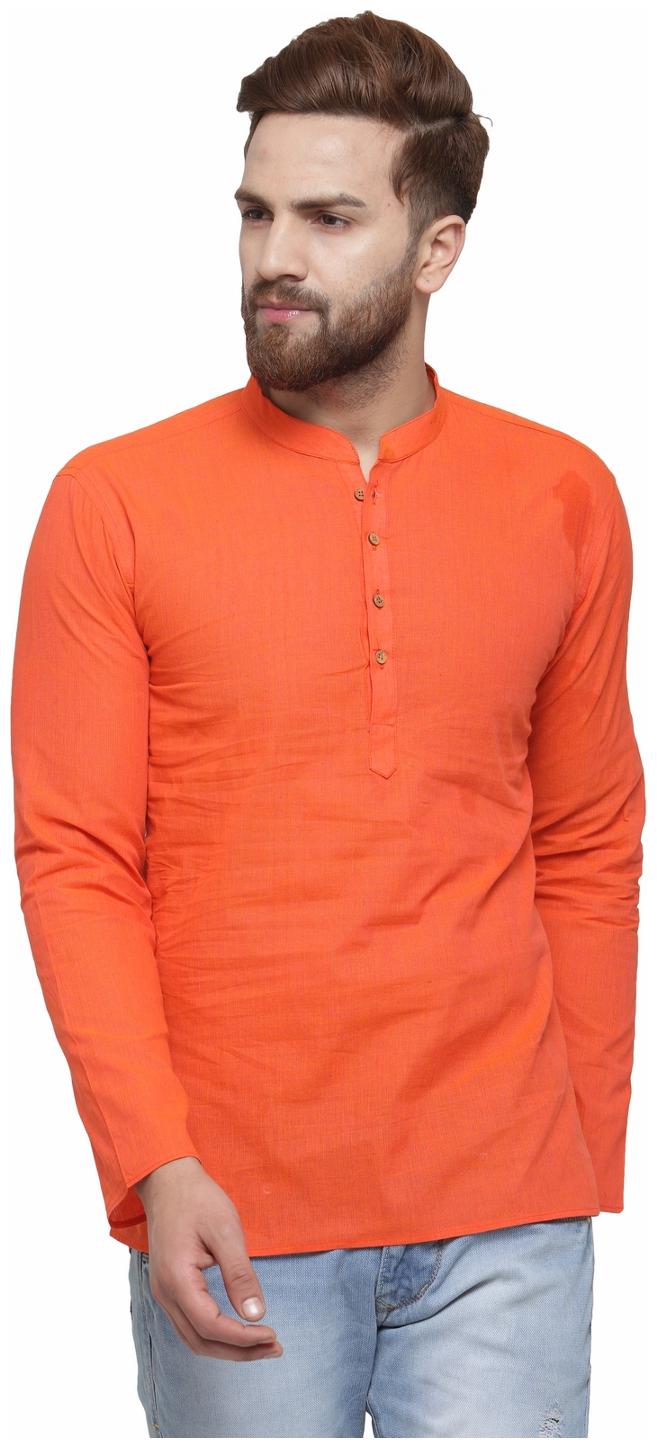 

RG Designers Men Grey Regular Fit Kurta