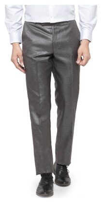 

RG Designers Men Solid Slim Fit Formal Trouser - Brown