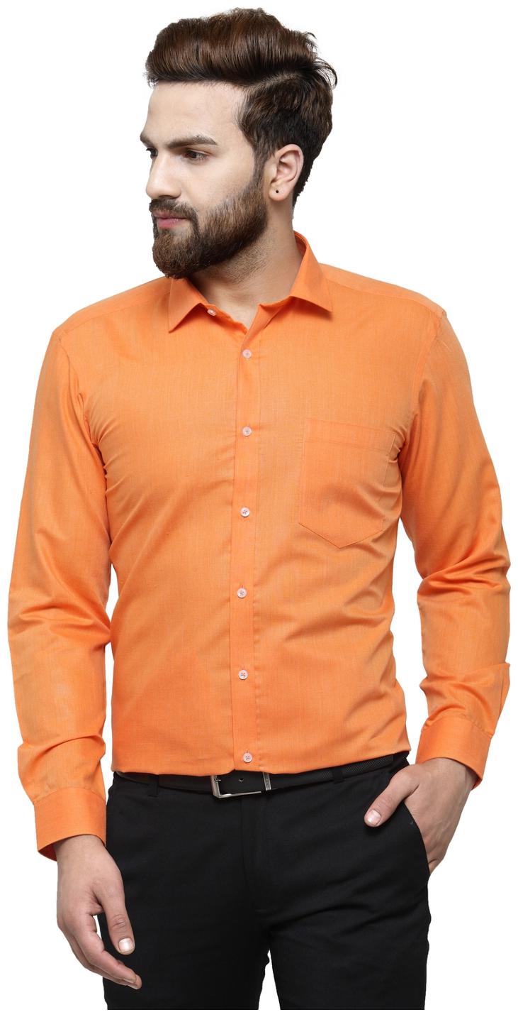 

RG Designers Men Slim fit Formal Shirt - Orange