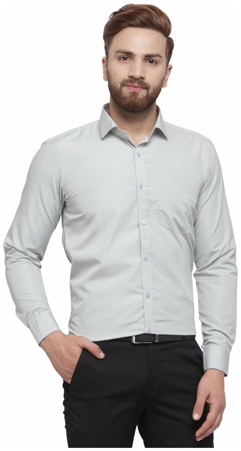 

RG Designers Men Slim fit Formal Shirt - Grey
