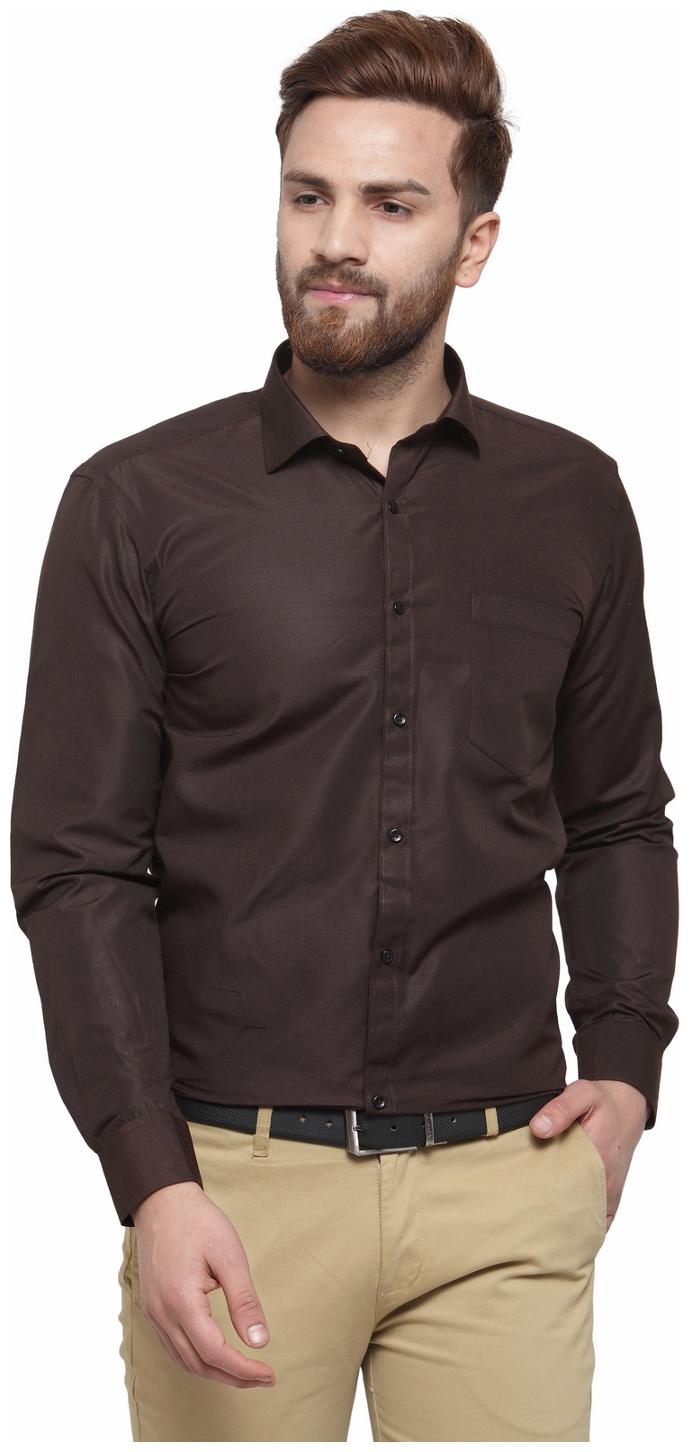 

RG Designers Men Slim fit Formal Shirt - Brown
