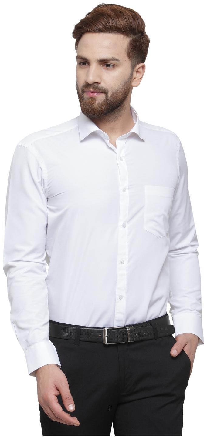

RG Designers Men Slim fit Formal Shirt - White