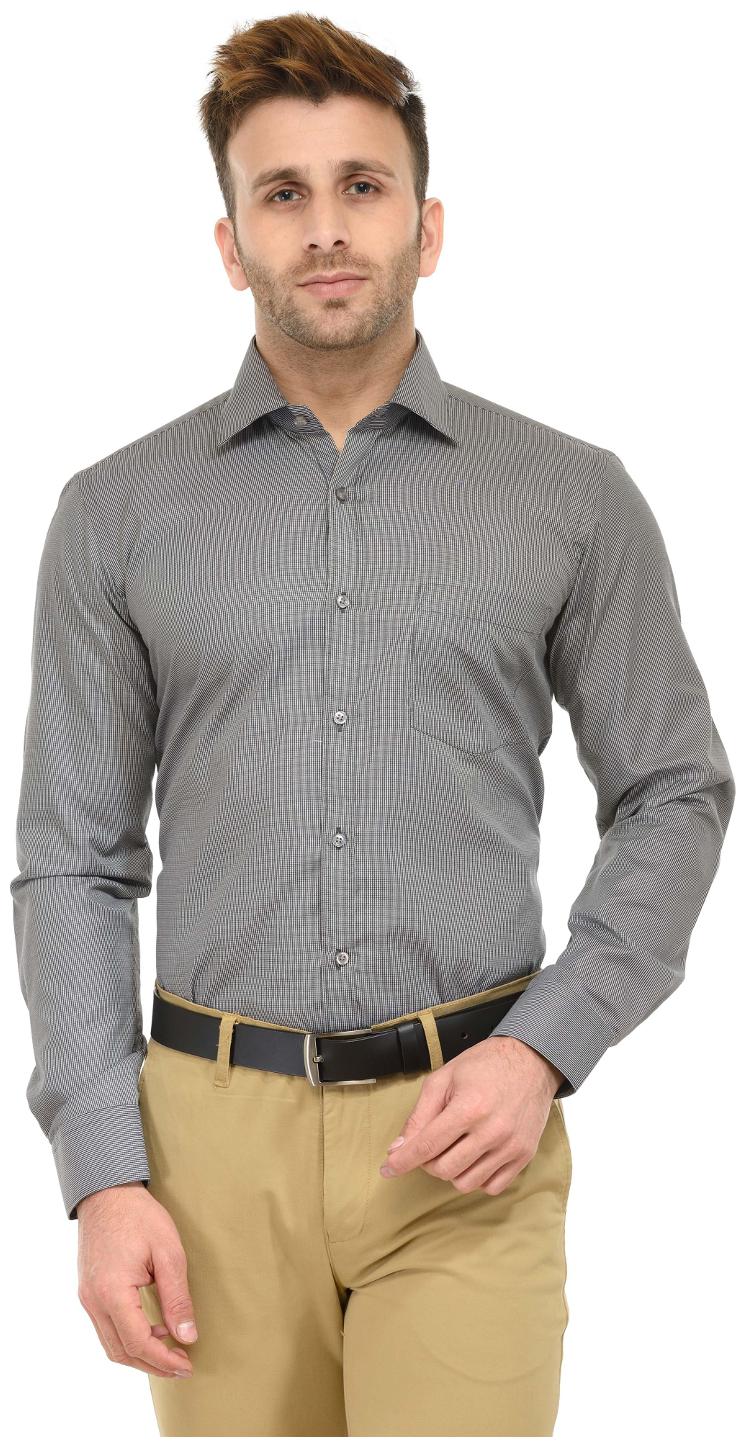 

RG Designers Men Slim fit Formal Shirt - Grey