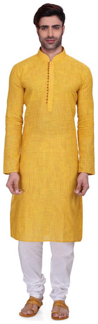 

Rg Designers Men s Full Sleeve Kurta Pyjama Set Avhandloomloops-yellow