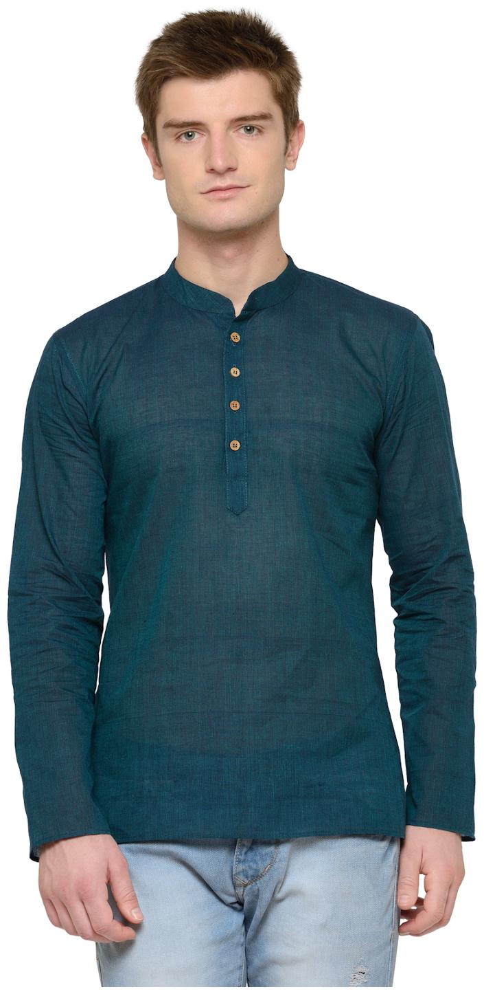 

RG Designers Men Beige Regular Fit Kurta