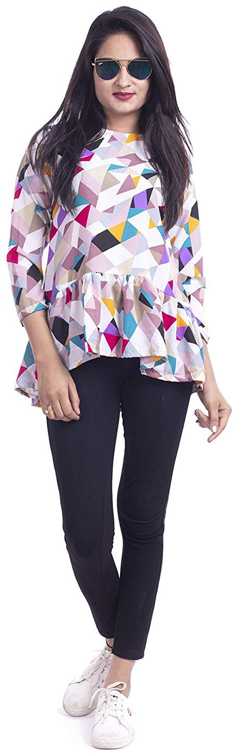 

RGP Fashion Groups S Women Printed A-line top - Multi