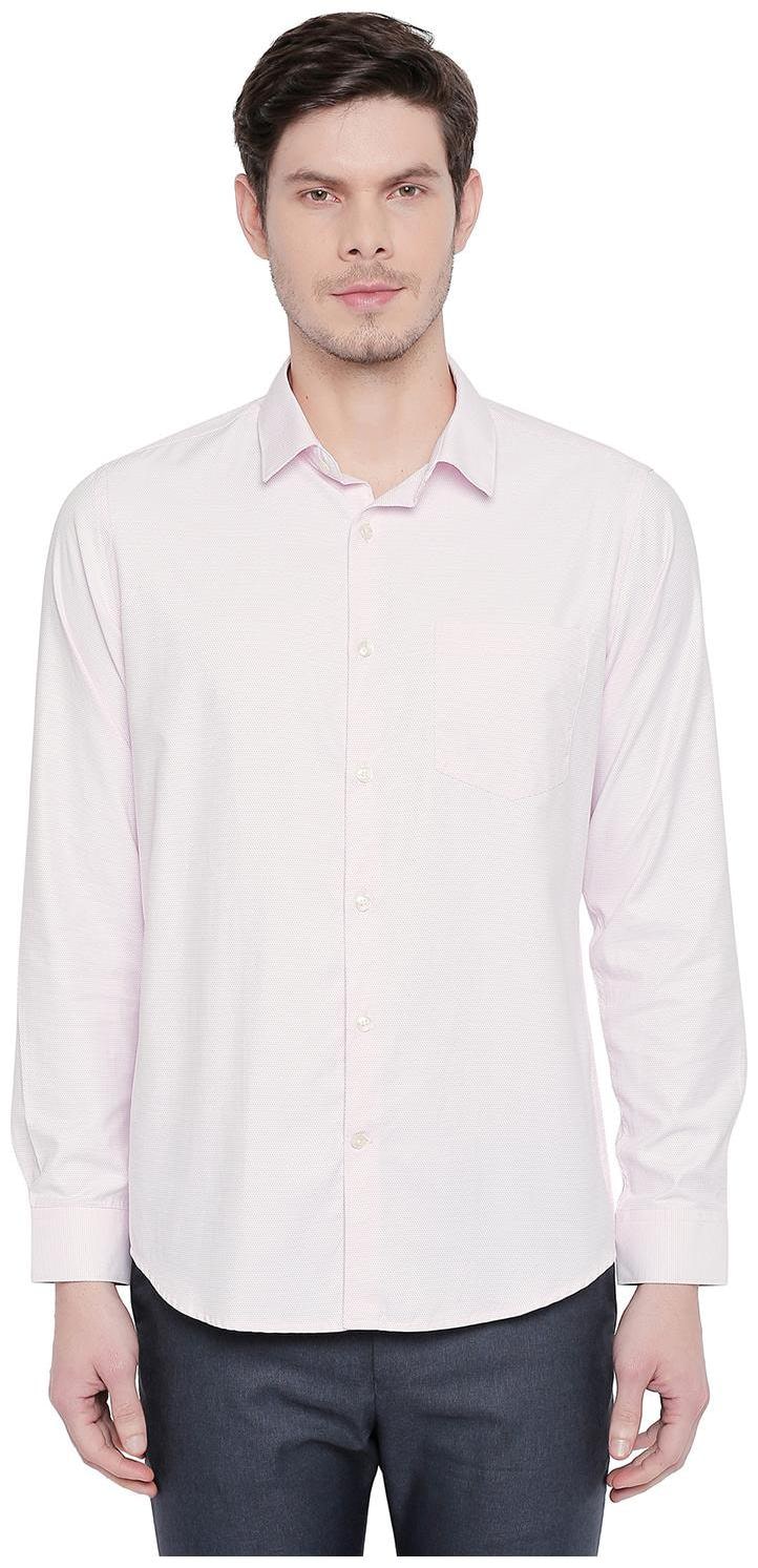 

Richard Parker by Pantaloons Men Pink Solid Slim Fit Casual Shirt