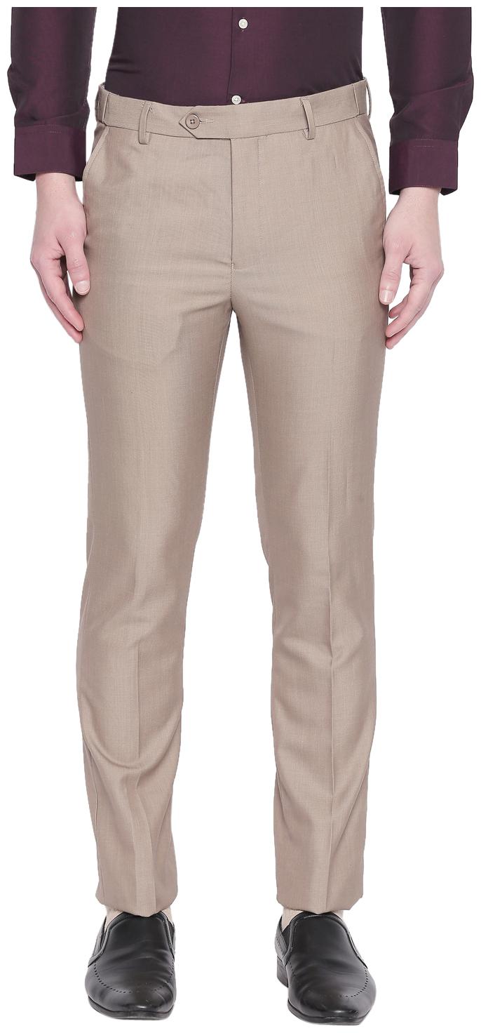 

Richard Parker by Pantaloons Men Textured Slim Fit Formal Trouser - Beige
