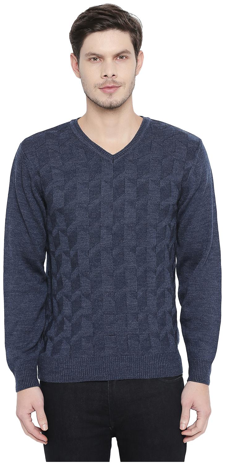 

Richard Parker by Pantaloons Blended Men Blue Pullover