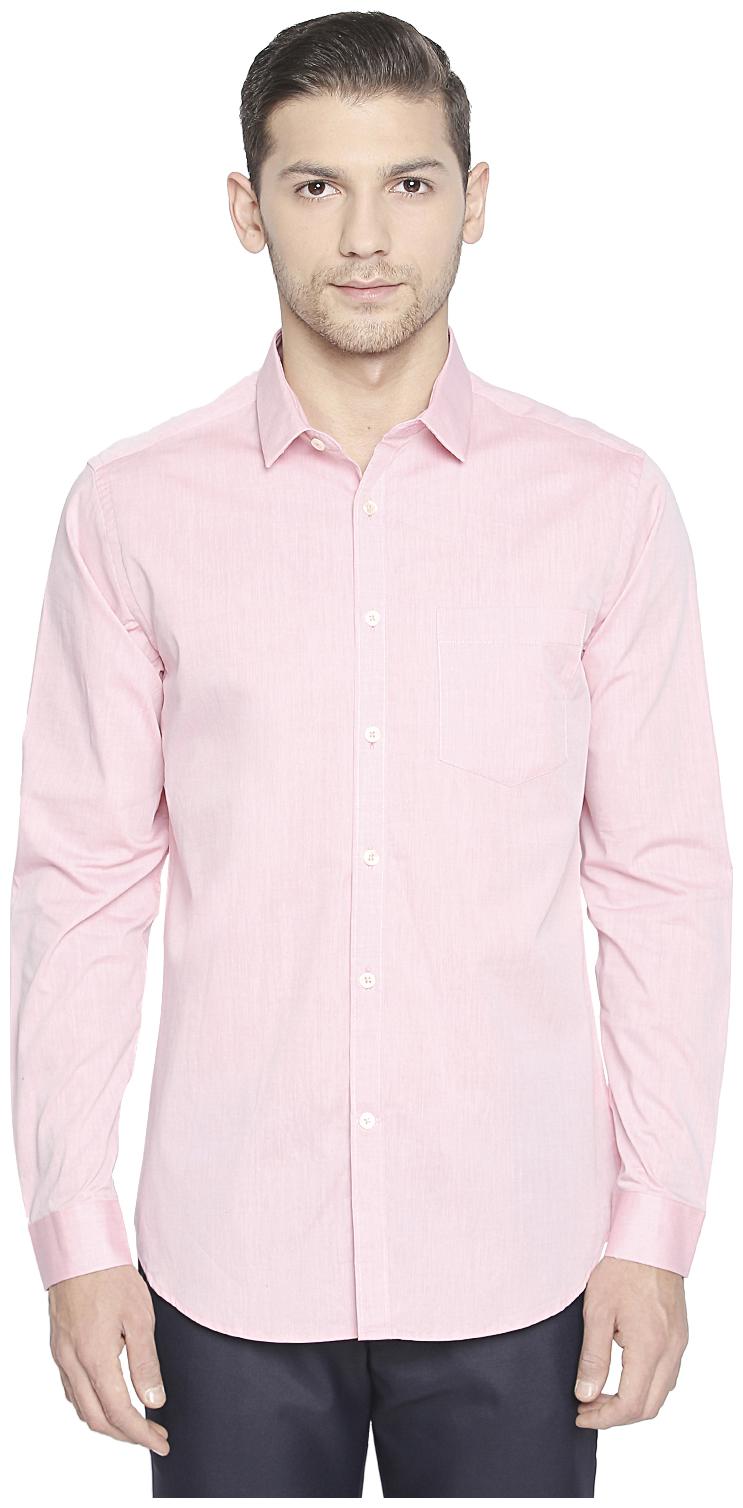 

Richard Parker by Pantaloons Men Slim fit Formal Shirt - Pink