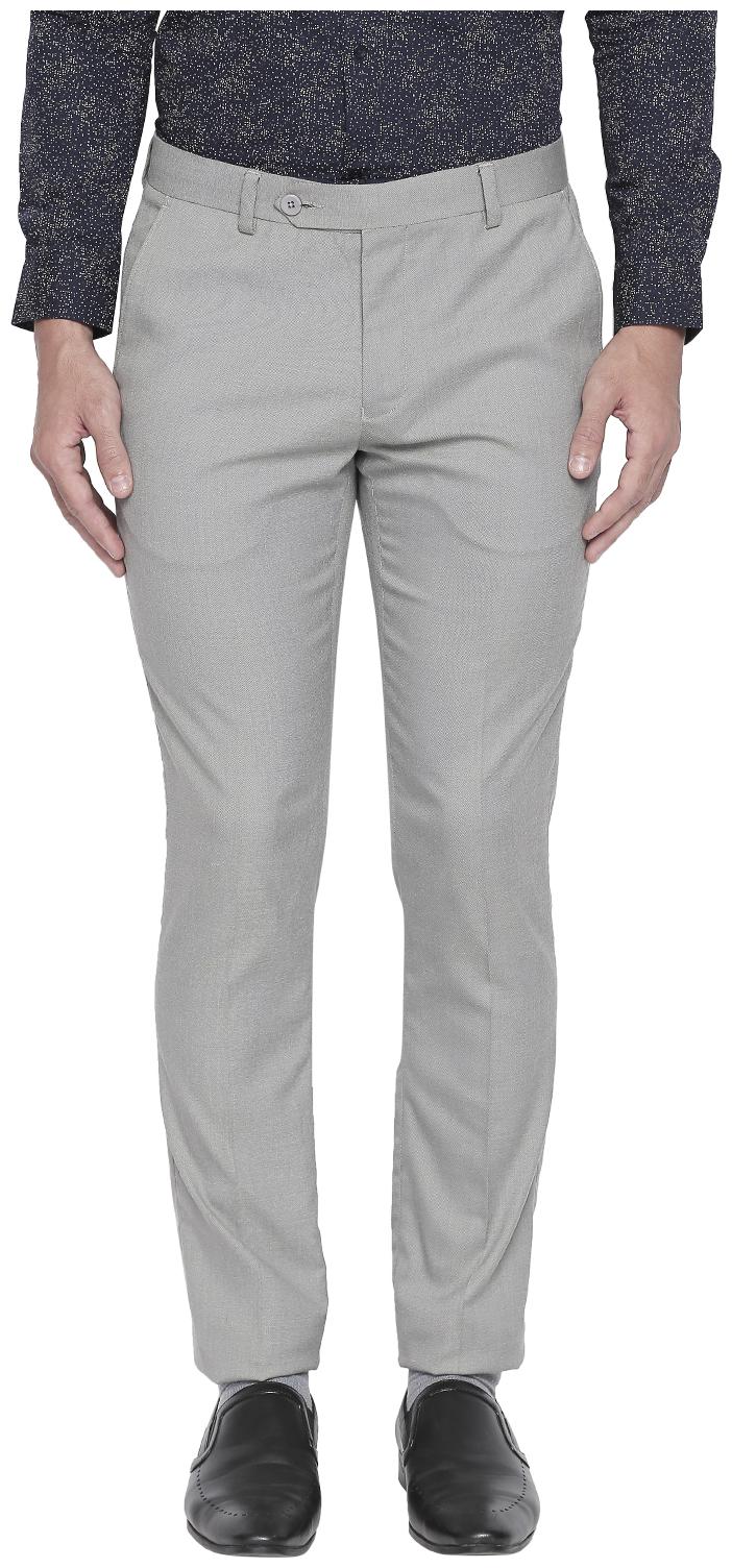 

Richard Parker by Pantaloons Men Solid Slim Fit Formal Trouser - Grey