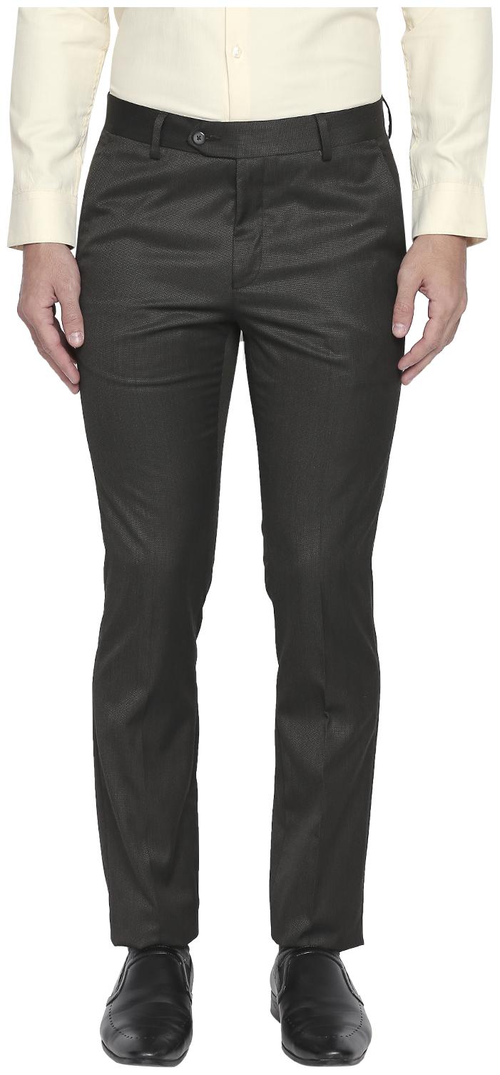

Richard Parker by Pantaloons Men Solid Slim Fit Formal Trouser - Black