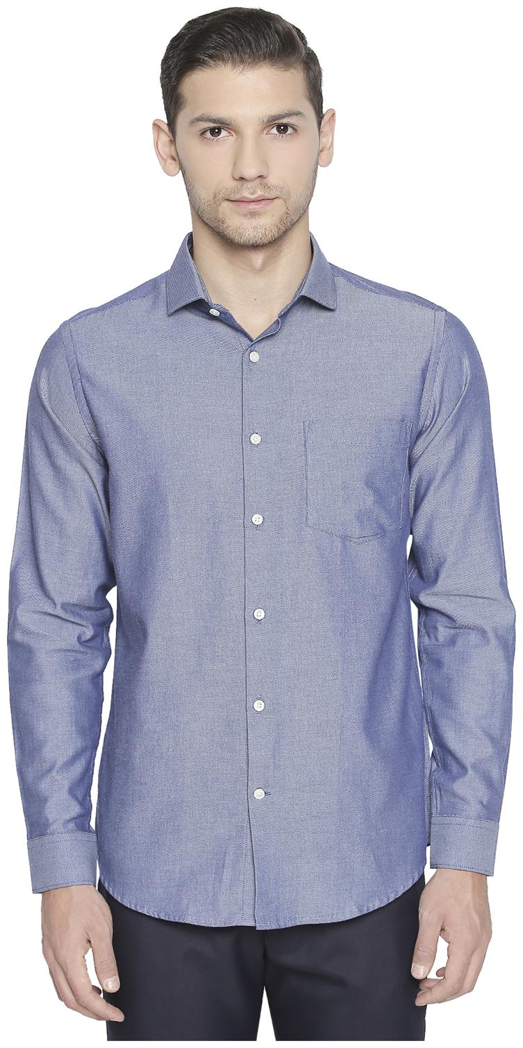 

Richard Parker by Pantaloons Men Slim fit Formal Shirt - Blue