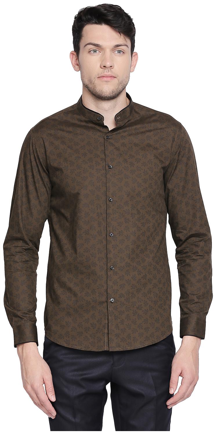 

Richard Parker by Pantaloons Men Green Printed Regular Fit Casual Shirt