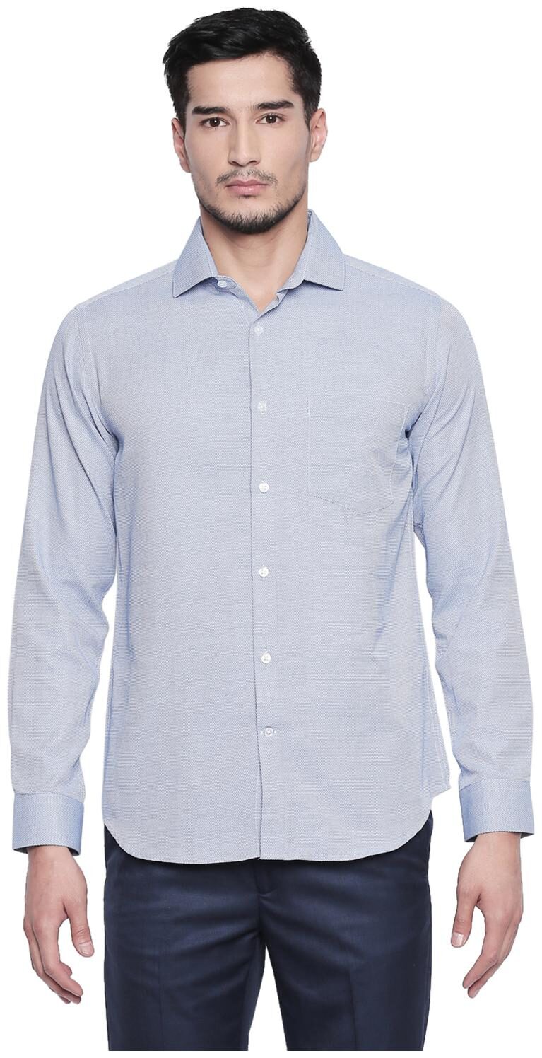 

Richard Parker by Pantaloons Men Slim fit Formal Shirt - Blue
