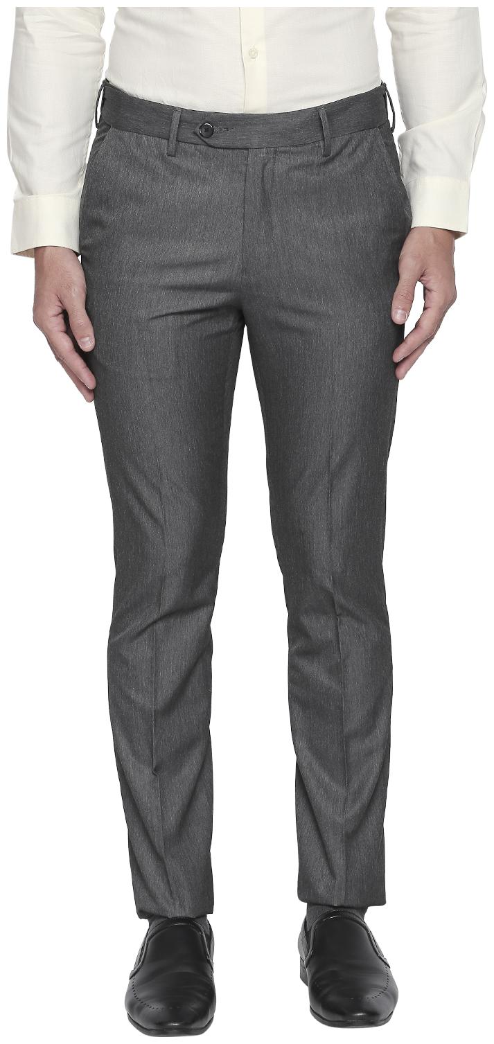 

Richard Parker by Pantaloons Men Solid Slim Fit Formal Trouser - Grey