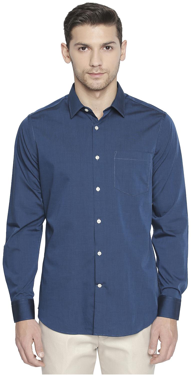 

Richard Parker by Pantaloons Men Slim fit Formal Shirt - Blue