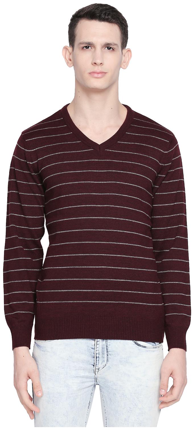 

Richard Parker by Pantaloons Blended Men Maroon Pullover
