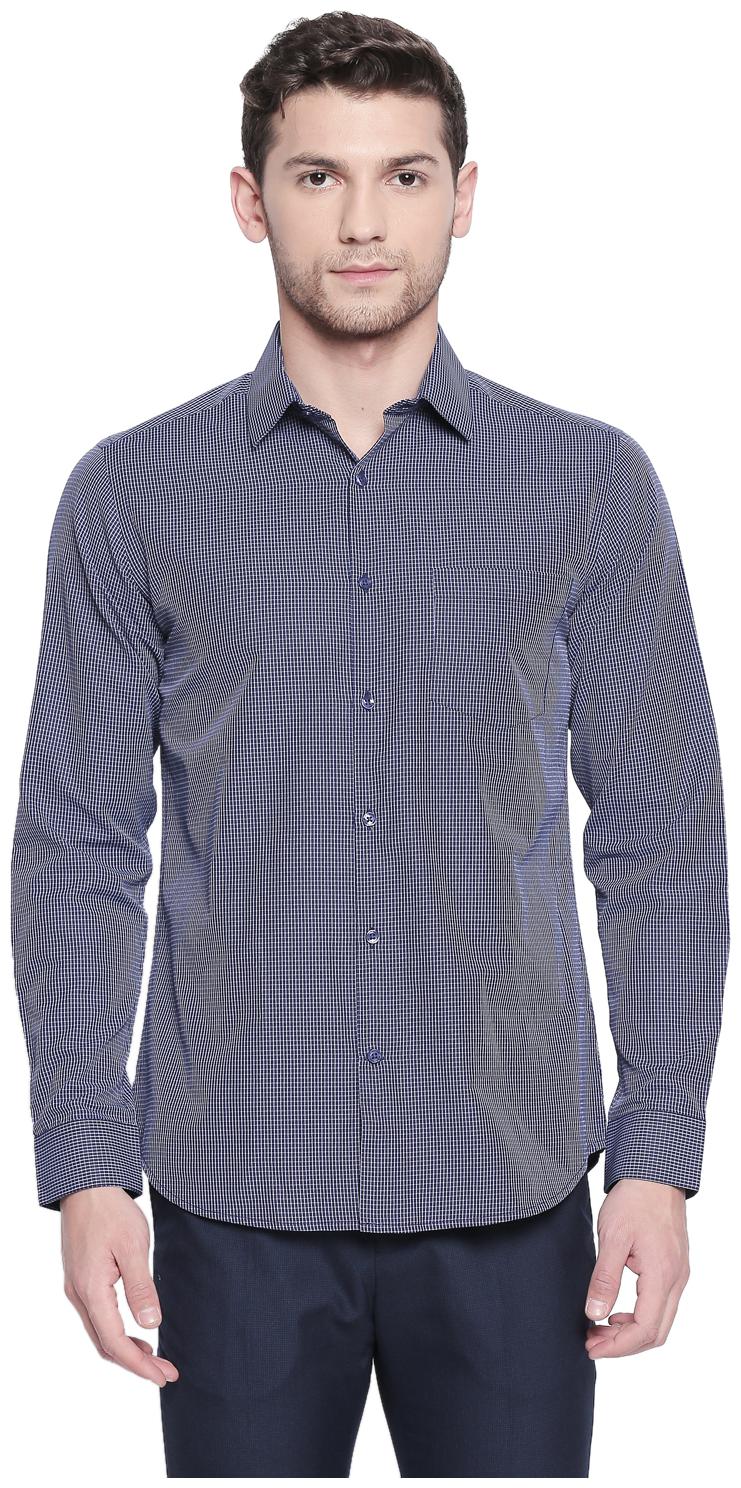 

Richard Parker by Pantaloons Men Blue Pinstrips Slim Fit Casual Shirt
