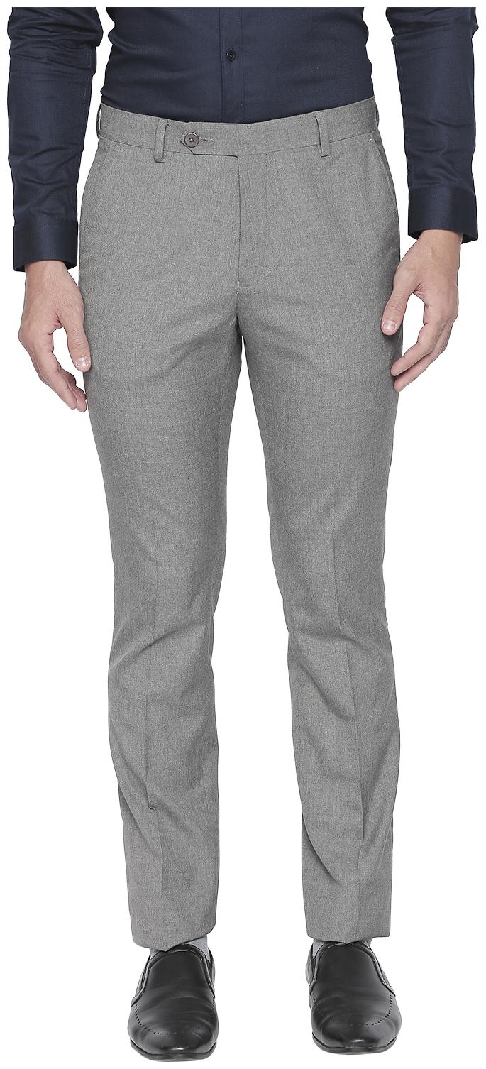 

Richard Parker by Pantaloons Men Solid Slim Fit Formal Trouser - Grey