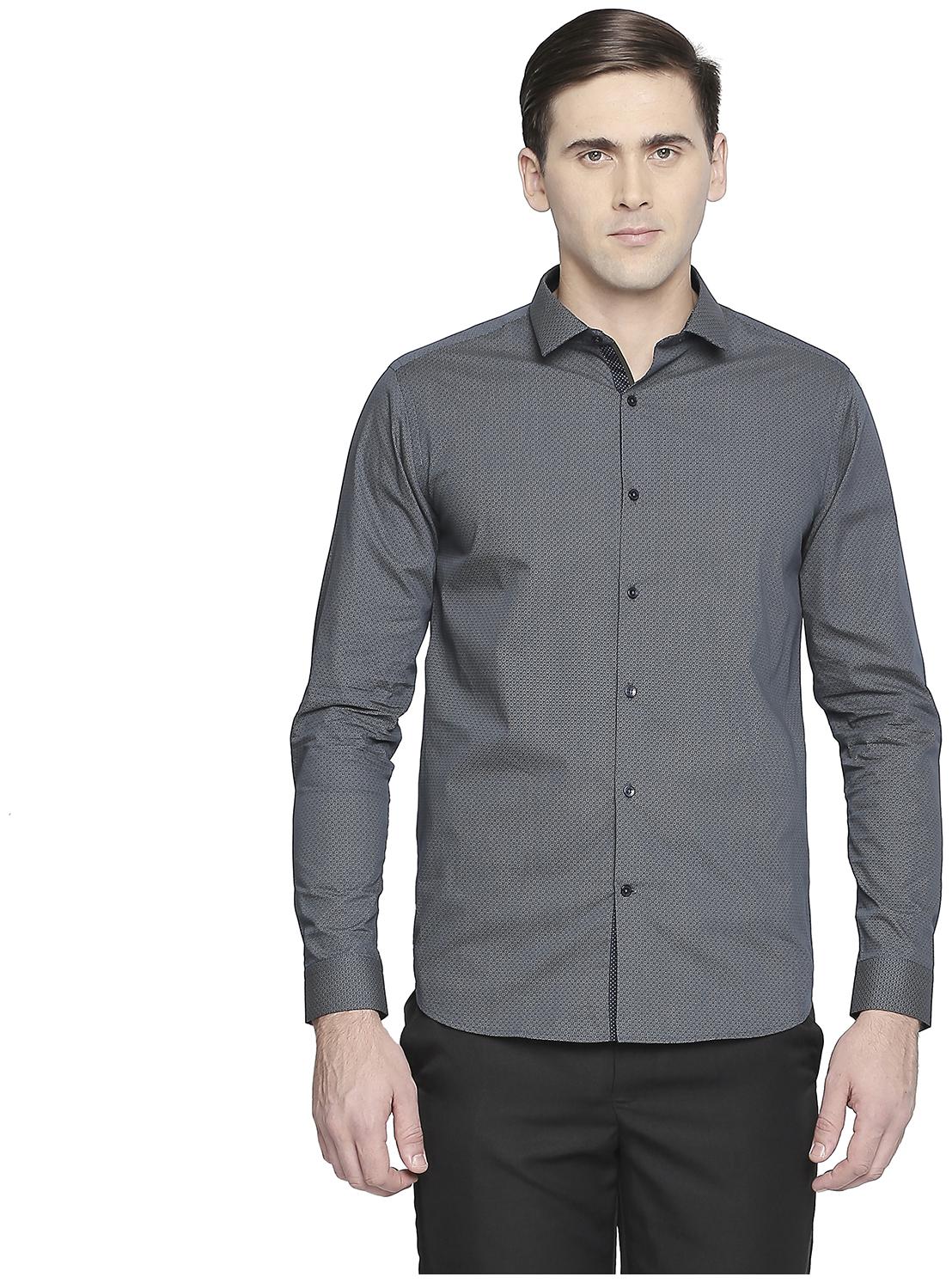 

Richard Parker by Pantaloons Men Green Printed Slim Fit Casual Shirt