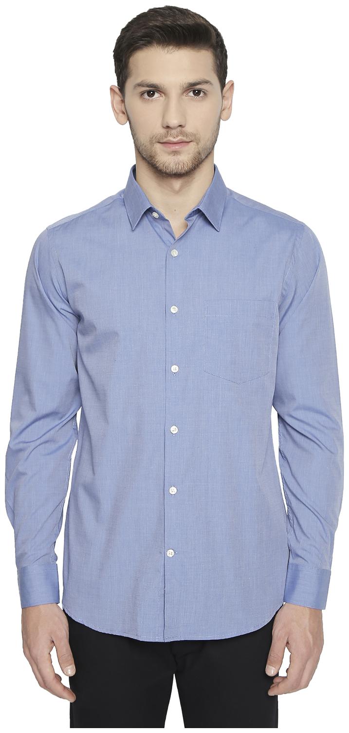 

Richard Parker by Pantaloons Men Slim fit Formal Shirt - Blue