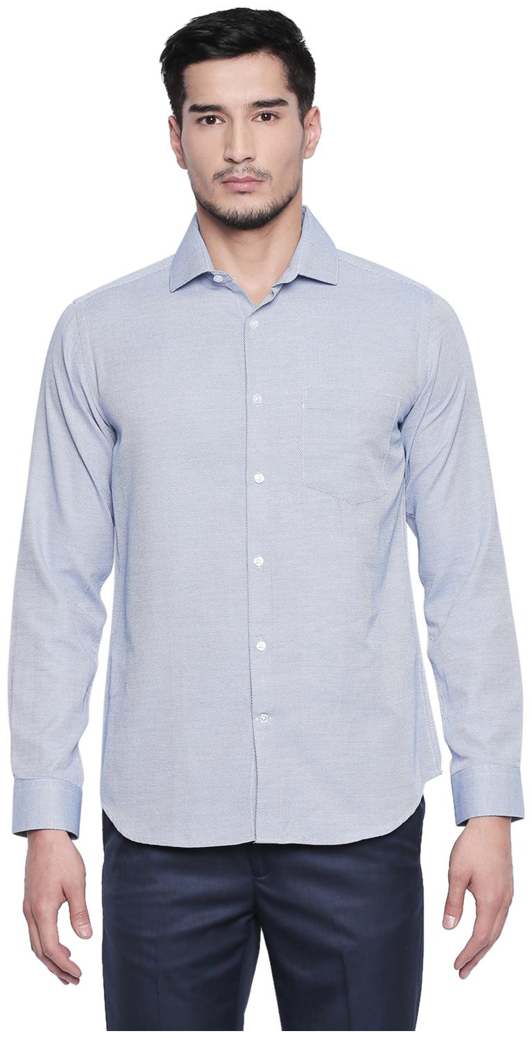 

Richard Parker by Pantaloons Men Slim fit Formal Shirt - Blue
