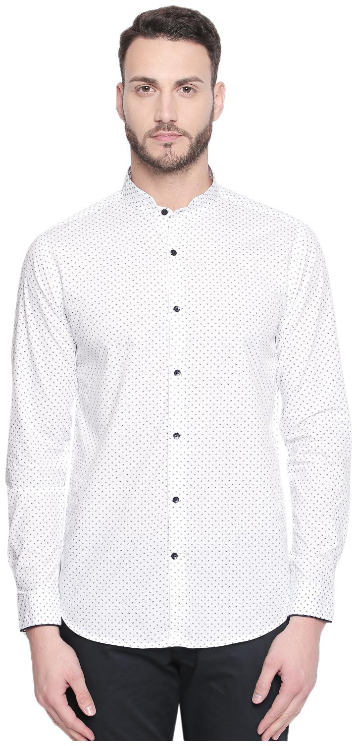 

Richard Parker by Pantaloons Men Blue Printed Slim Fit Casual Shirt