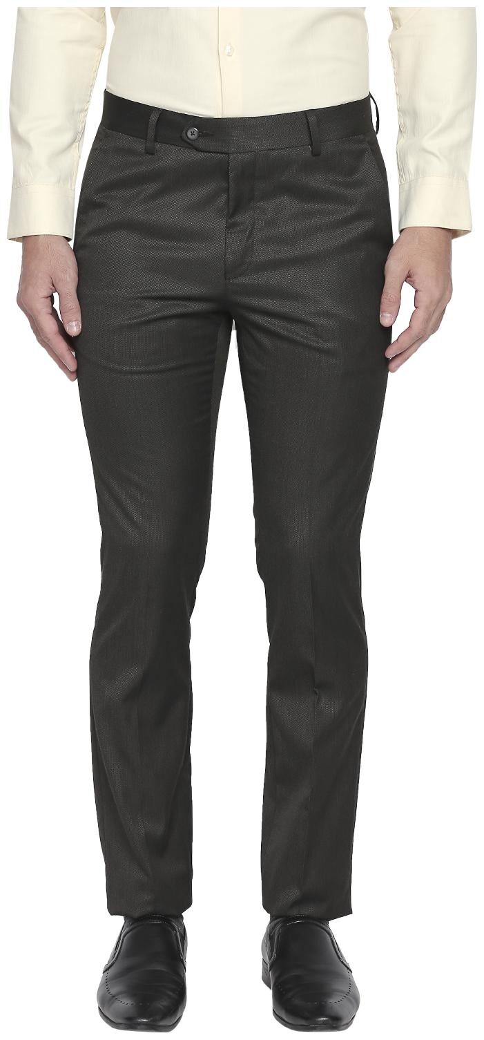

Richard Parker by Pantaloons Men Solid Slim Fit Formal Trouser - Black