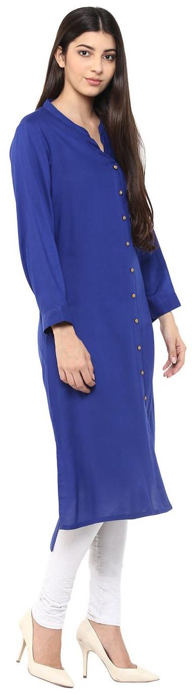 

RIDAN LONG FRONT SLIT RAYON KURTA