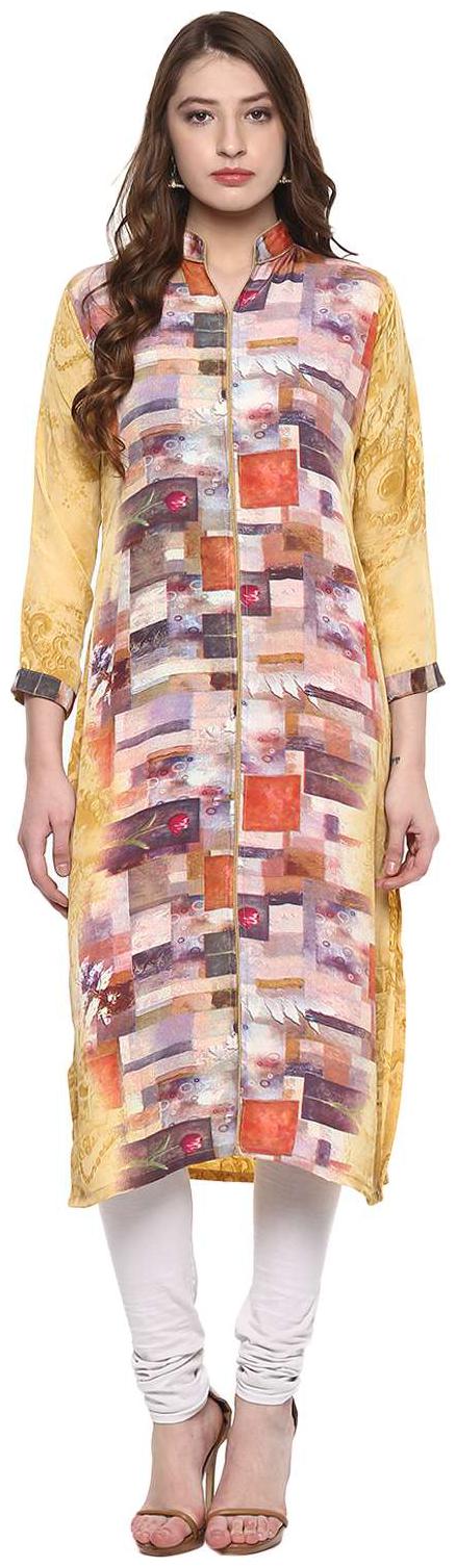 

ridan multicoloured stright crepe kurti