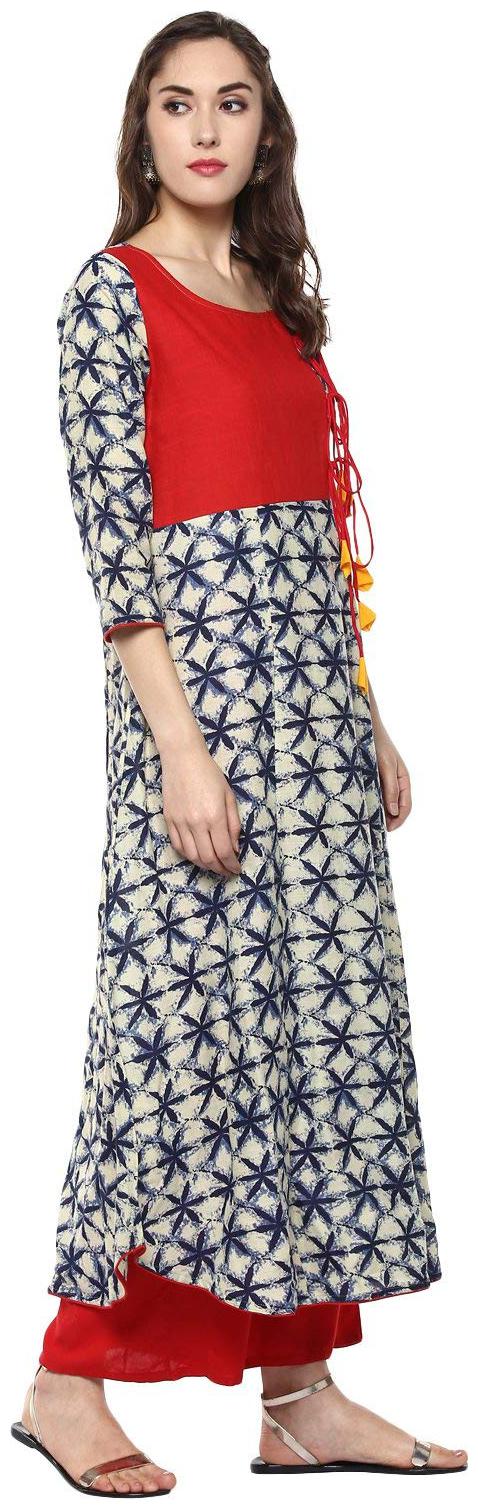 

ridan multicolour cotton angrakha kurti