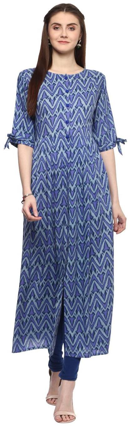 

ridan rayon blue straight kurta